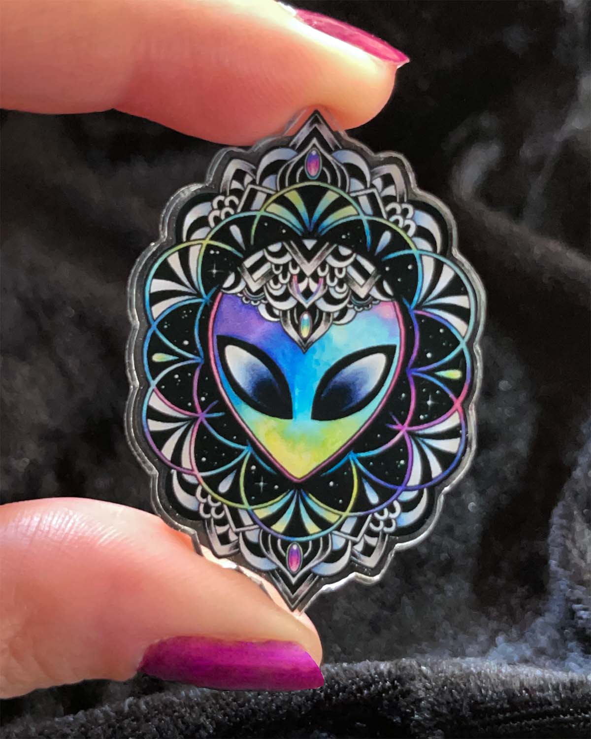Acrylic Pin of Conscious Cosmos