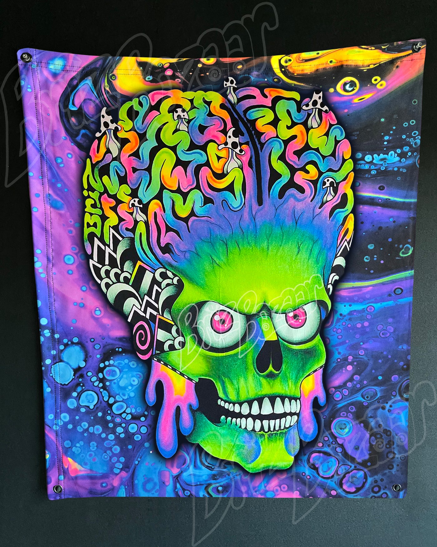 Custom Fluid UV Tapestry of ACK ACK
