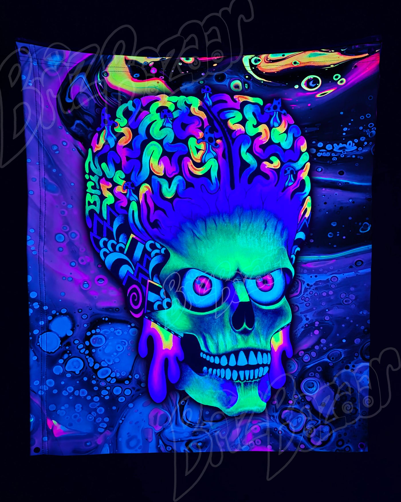 Custom Fluid UV Tapestry of ACK ACK