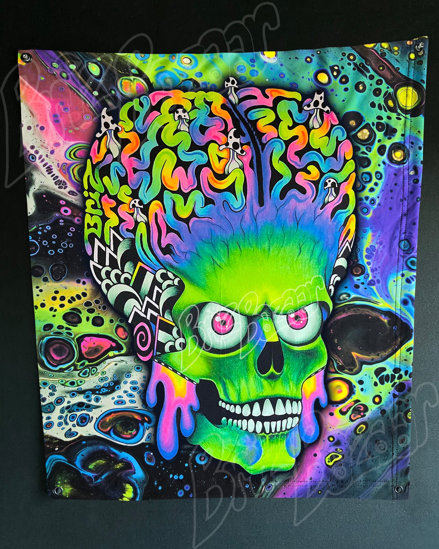 Custom Fluid UV Tapestry of ACK ACK