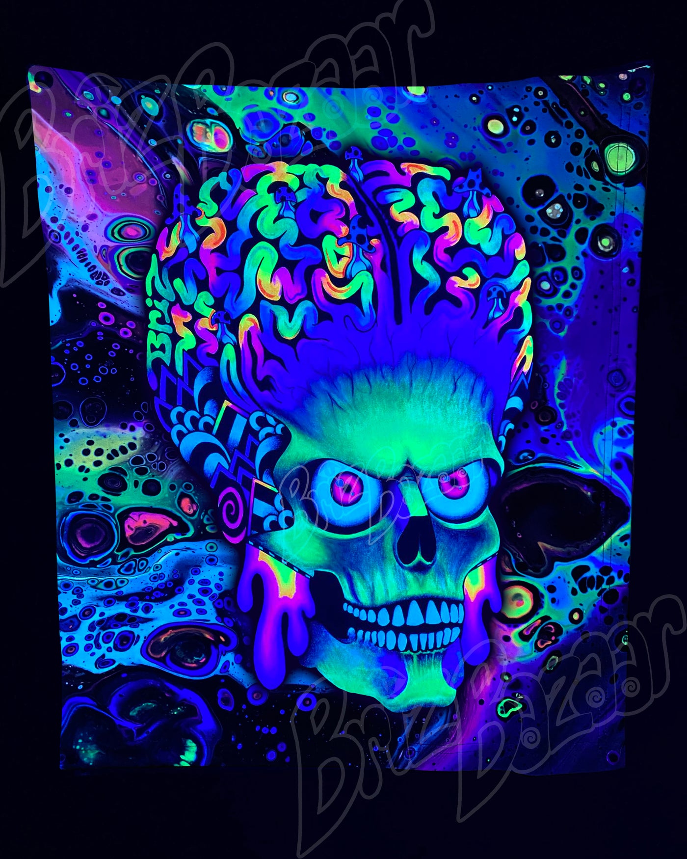 Custom Fluid UV Tapestry of ACK ACK