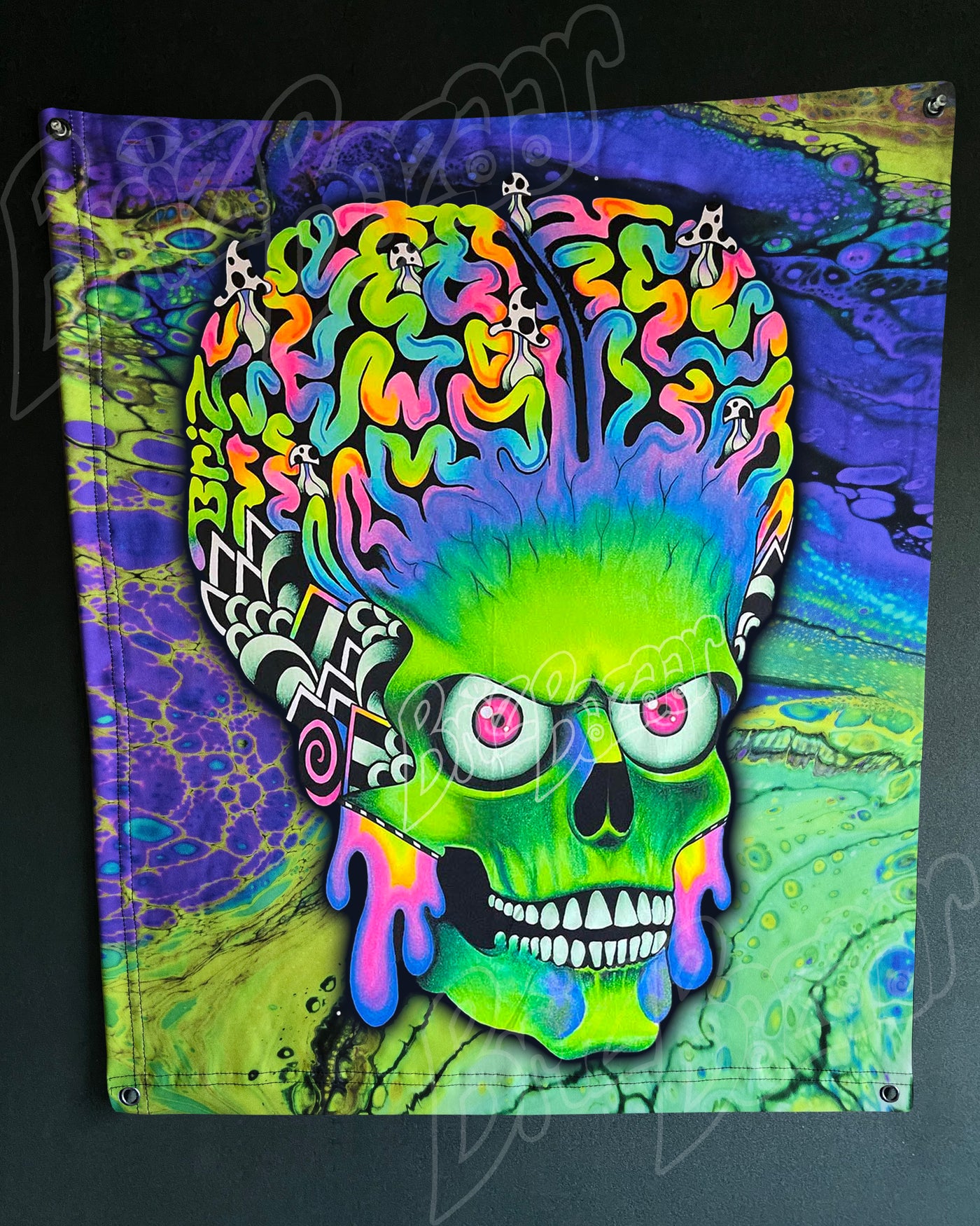 Custom Fluid UV Tapestry of ACK ACK