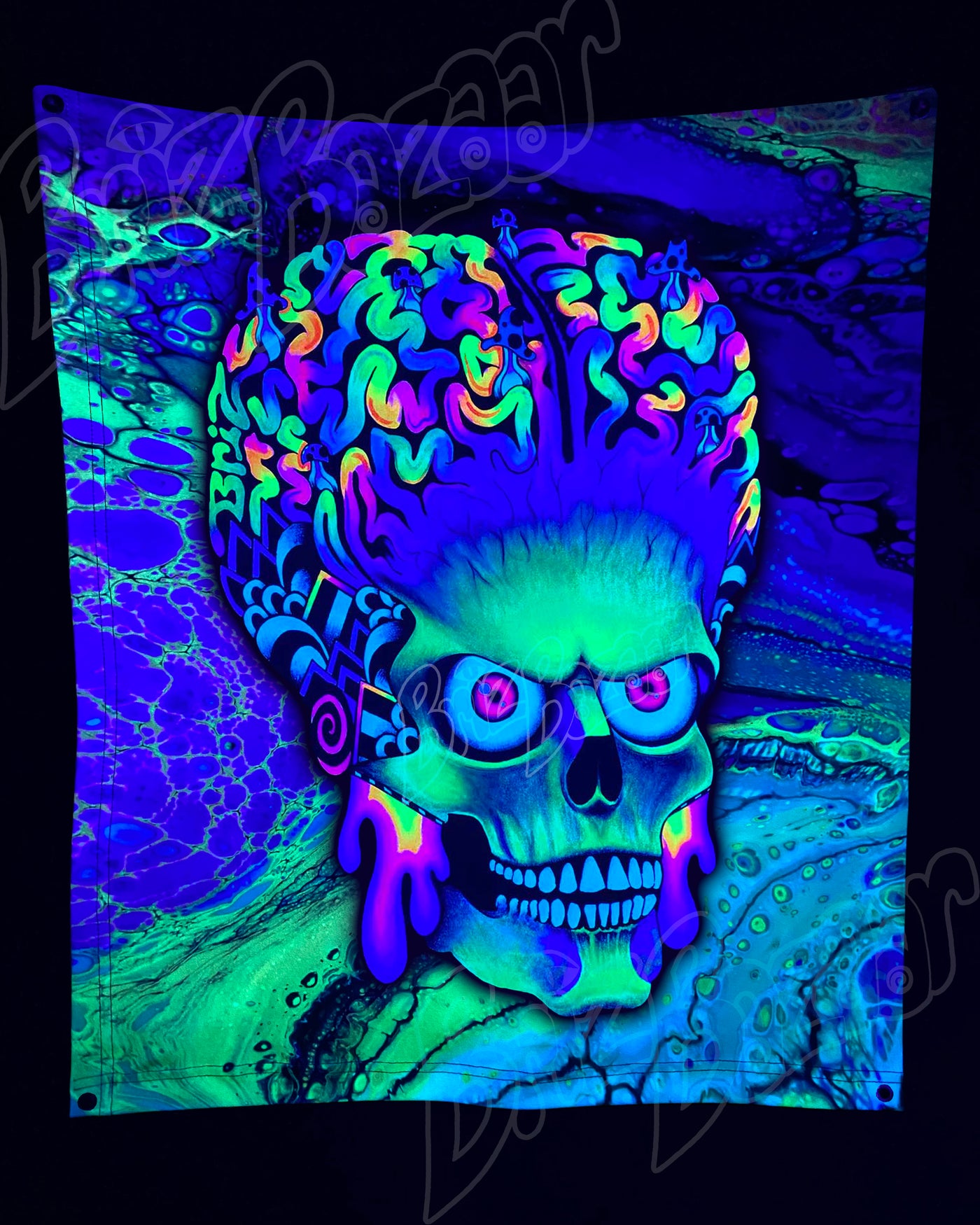 Custom Fluid UV Tapestry of ACK ACK