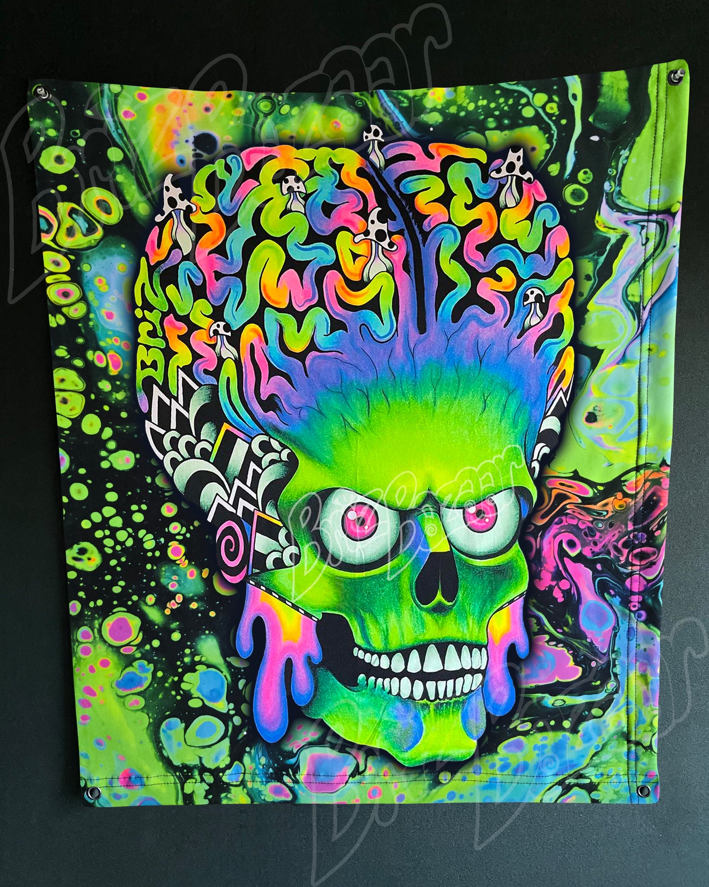 Custom Fluid UV Tapestry of ACK ACK