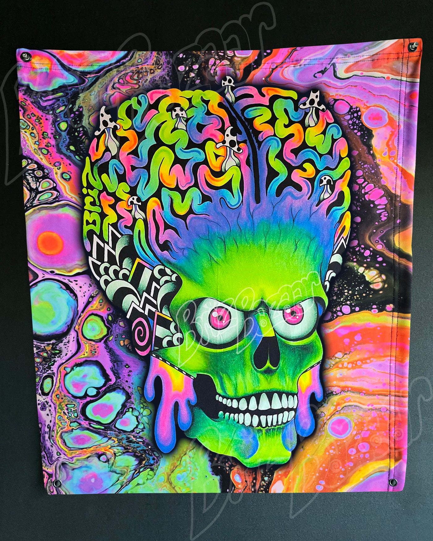 Custom Fluid UV Tapestry of ACK ACK
