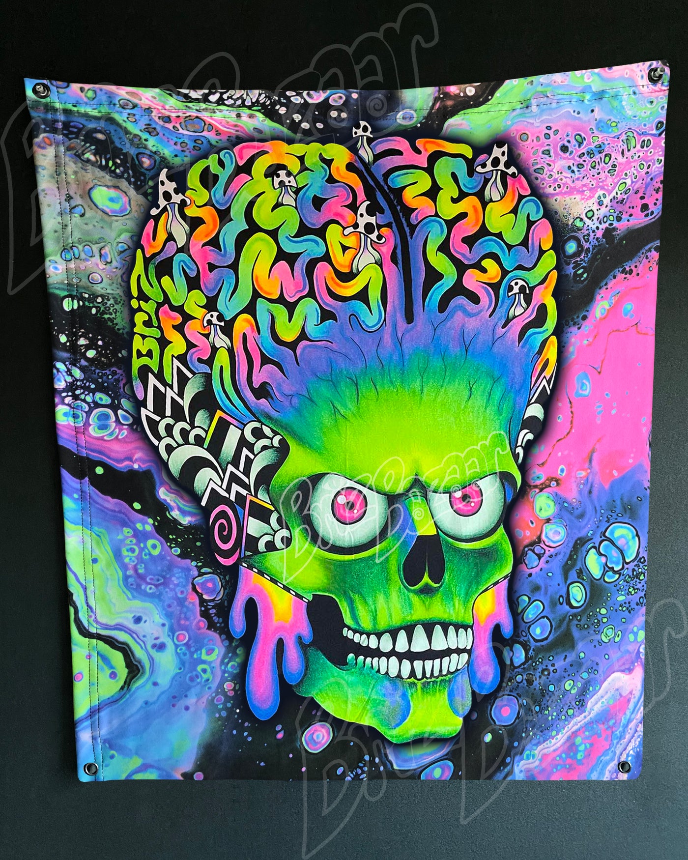 Custom Fluid UV Tapestry of ACK ACK