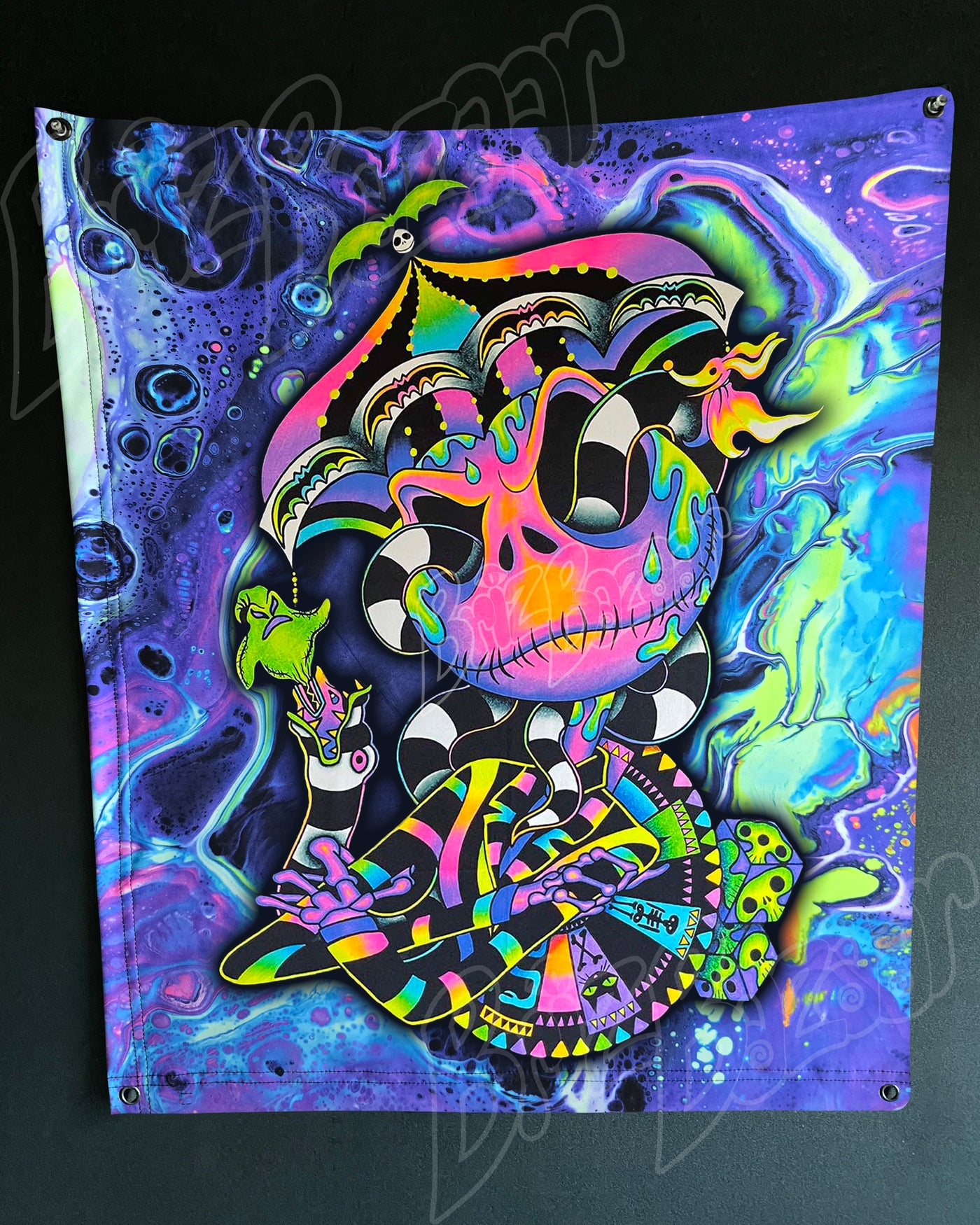 Custom Fluid UV Tapestry of BeetleJack