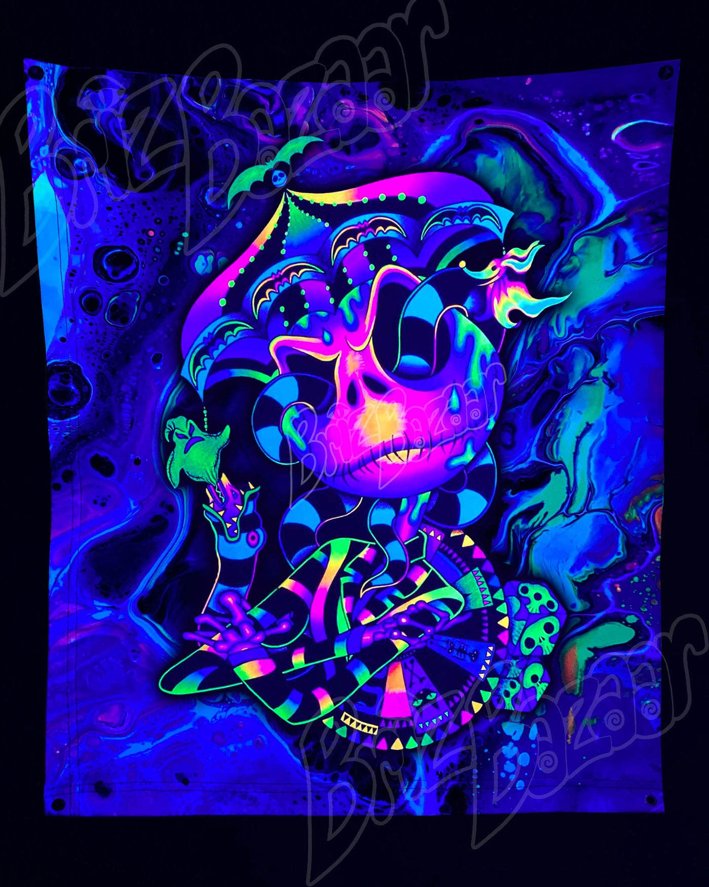Custom Fluid UV Tapestry of BeetleJack