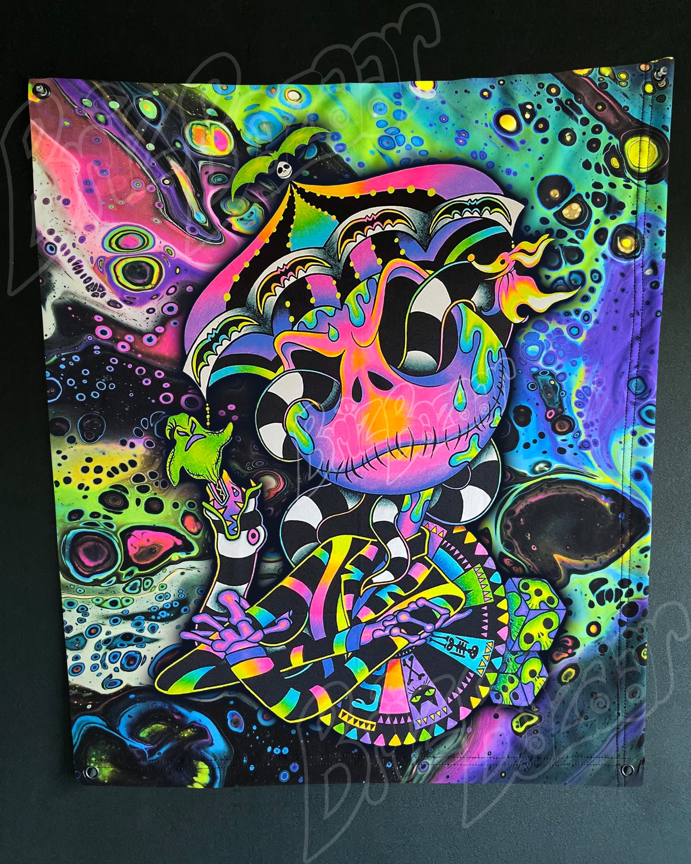 Custom Fluid UV Tapestry of BeetleJack