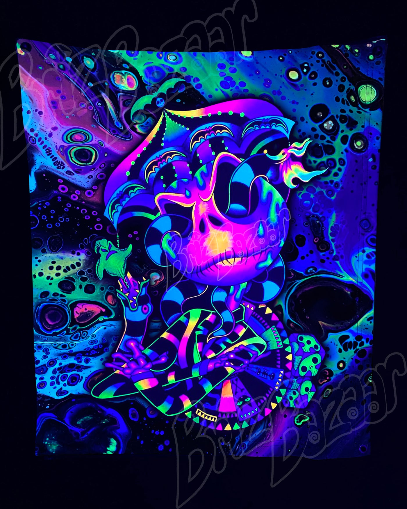 Custom Fluid UV Tapestry of BeetleJack