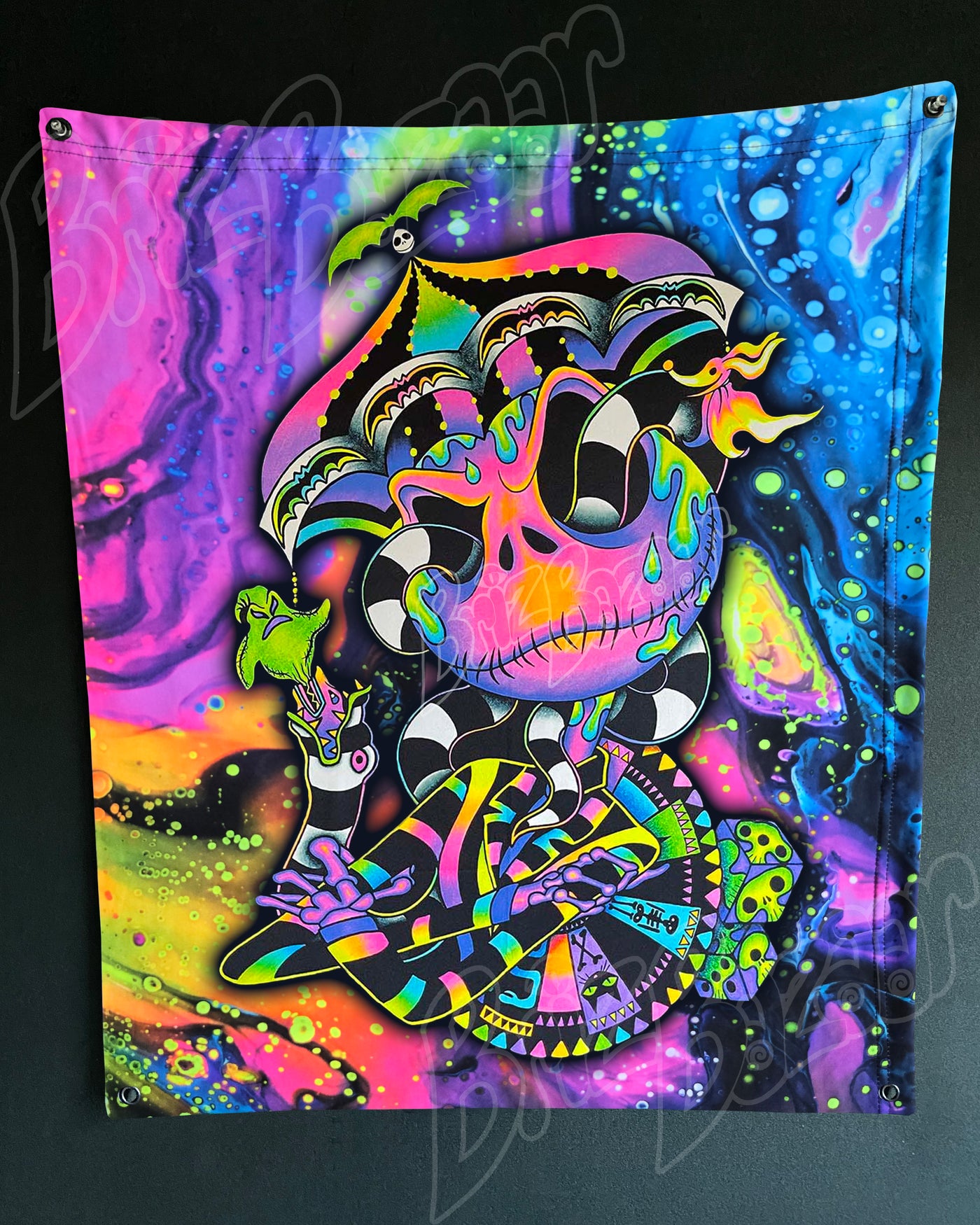 Custom Fluid UV Tapestry of BeetleJack