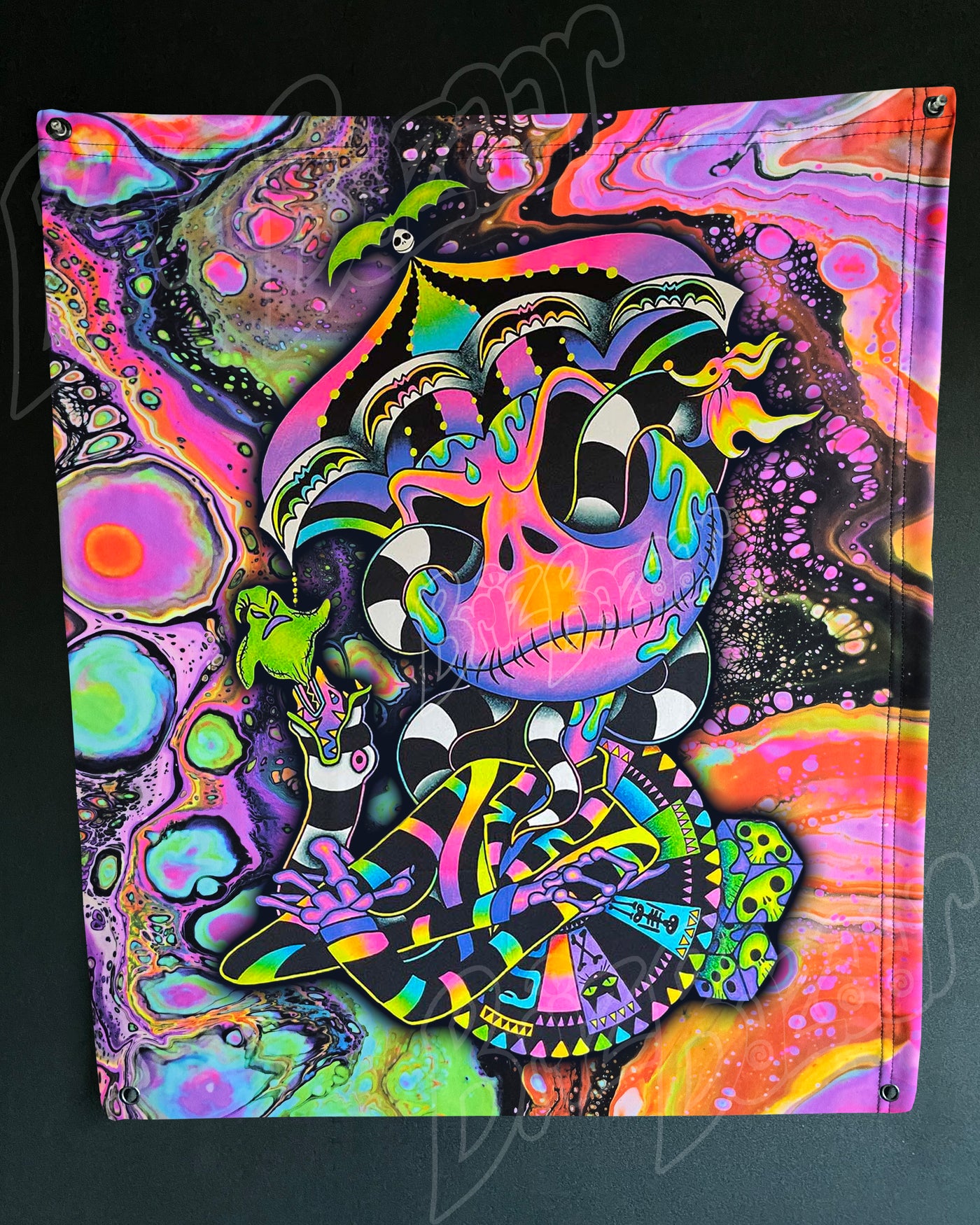 Custom Fluid UV Tapestry of BeetleJack