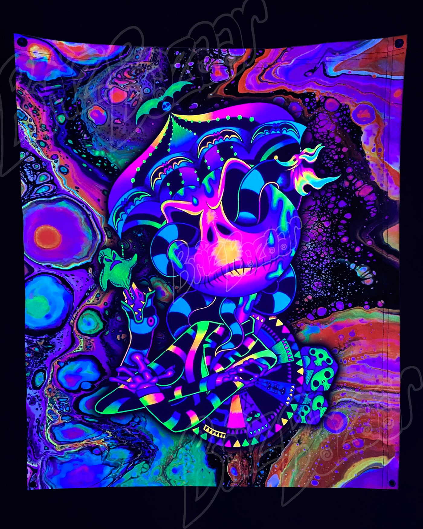 Custom Fluid UV Tapestry of BeetleJack