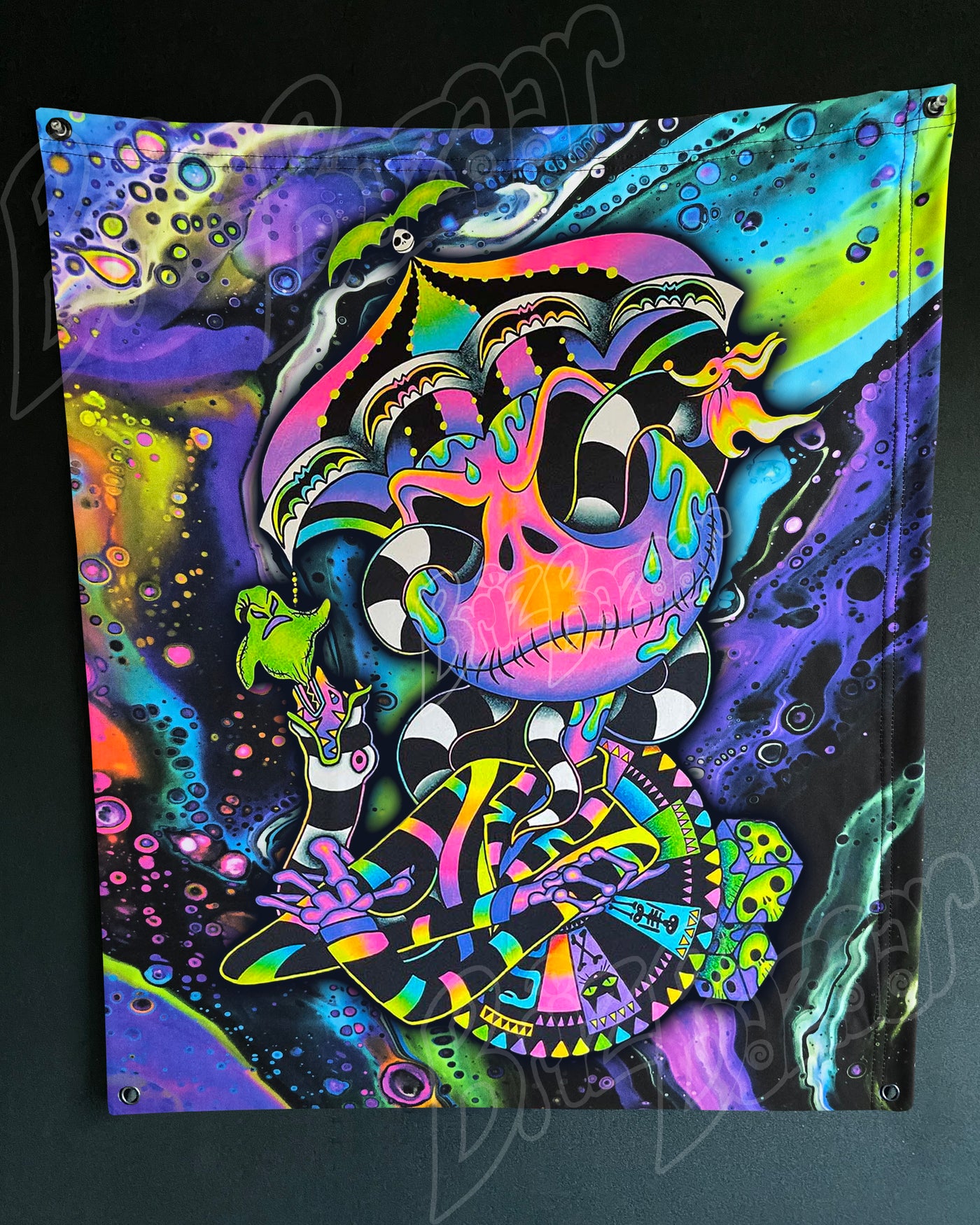 Custom Fluid UV Tapestry of BeetleJack