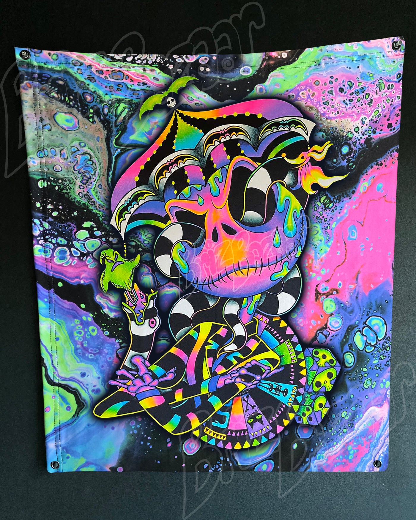 Custom Fluid UV Tapestry of BeetleJack