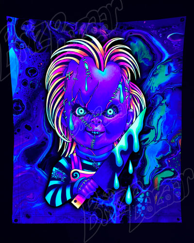 Custom Fluid UV Tapestry of Good Guyz