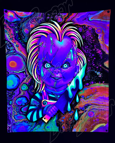 Custom Fluid UV Tapestry of Good Guyz