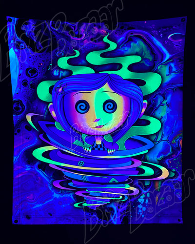 Custom Fluid UV Tapestry of Trippy Portal
