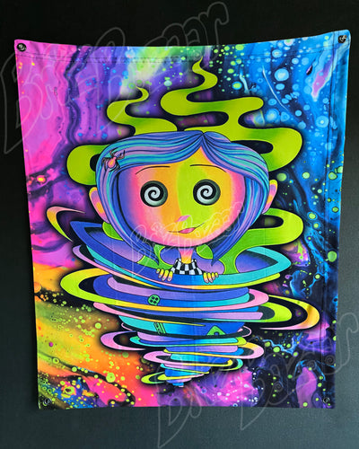 Custom Fluid UV Tapestry of Trippy Portal