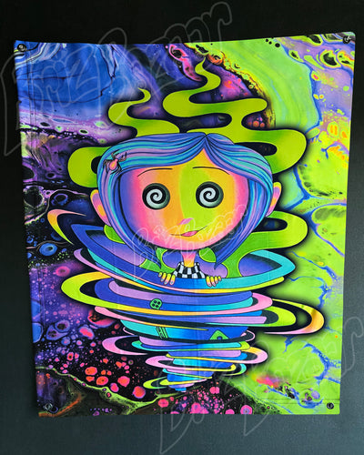 Custom Fluid UV Tapestry of Trippy Portal