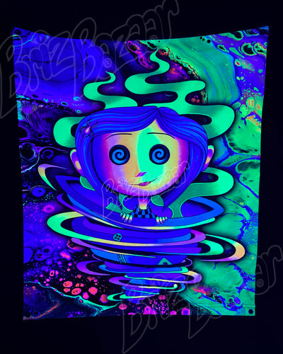 Custom Fluid UV Tapestry of Trippy Portal