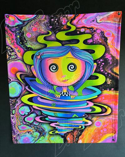 Custom Fluid UV Tapestry of Trippy Portal