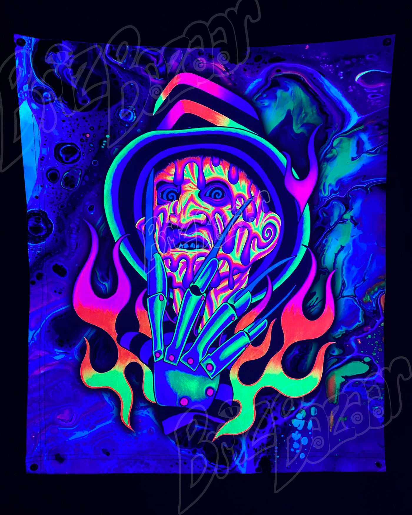 Custom Fluid UV Tapestry of Brizmare