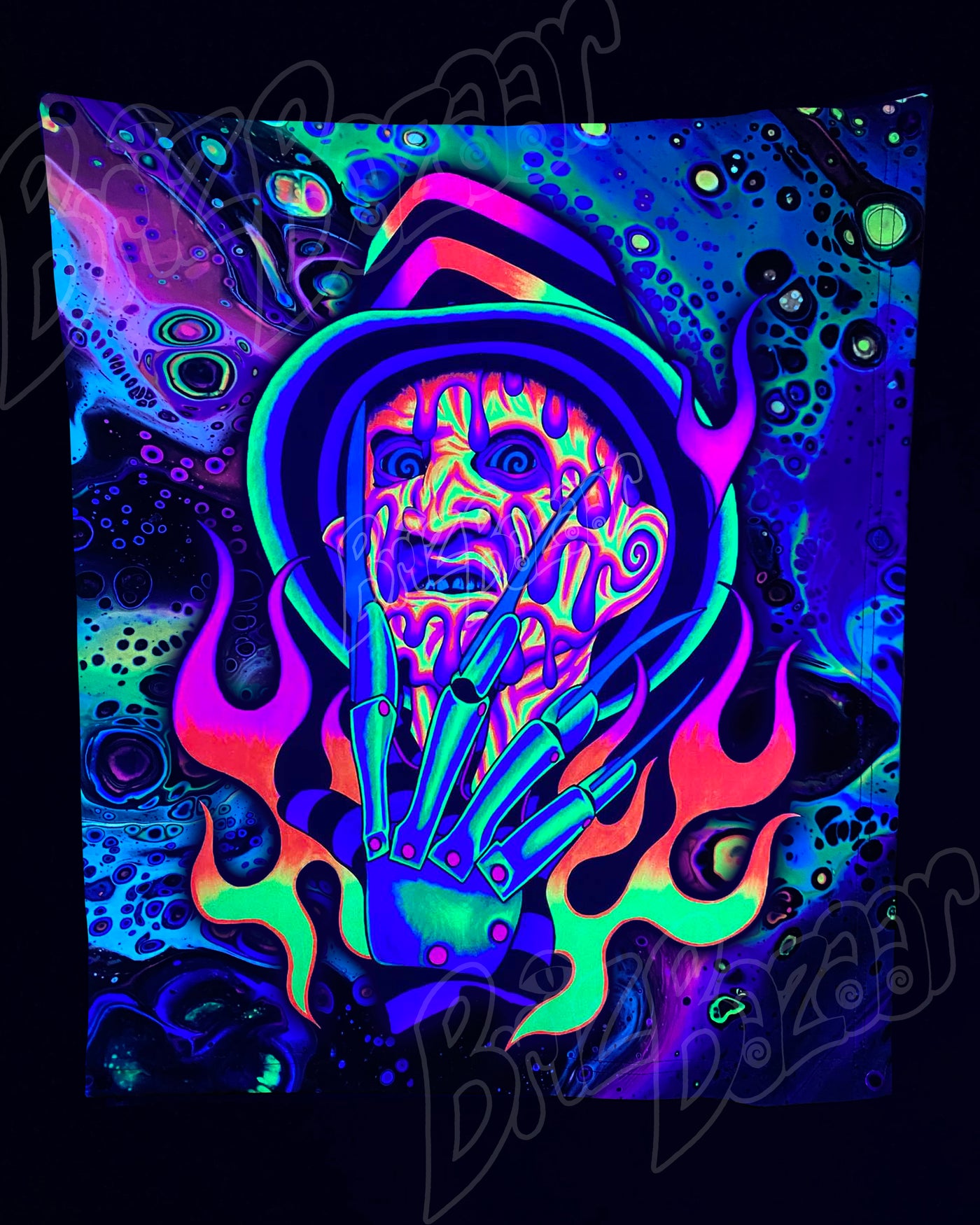 Custom Fluid UV Tapestry of Brizmare
