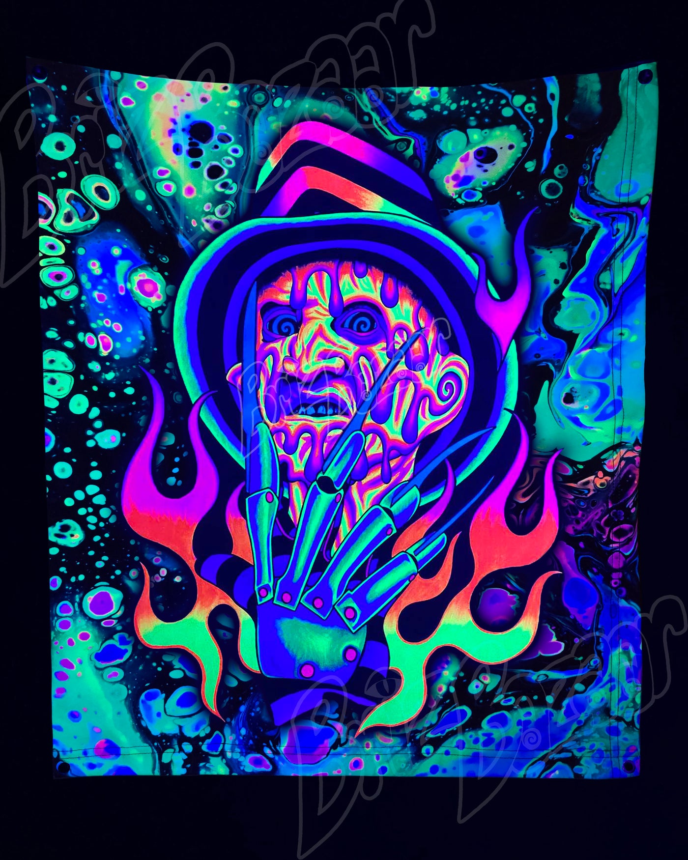 Custom Fluid UV Tapestry of Brizmare