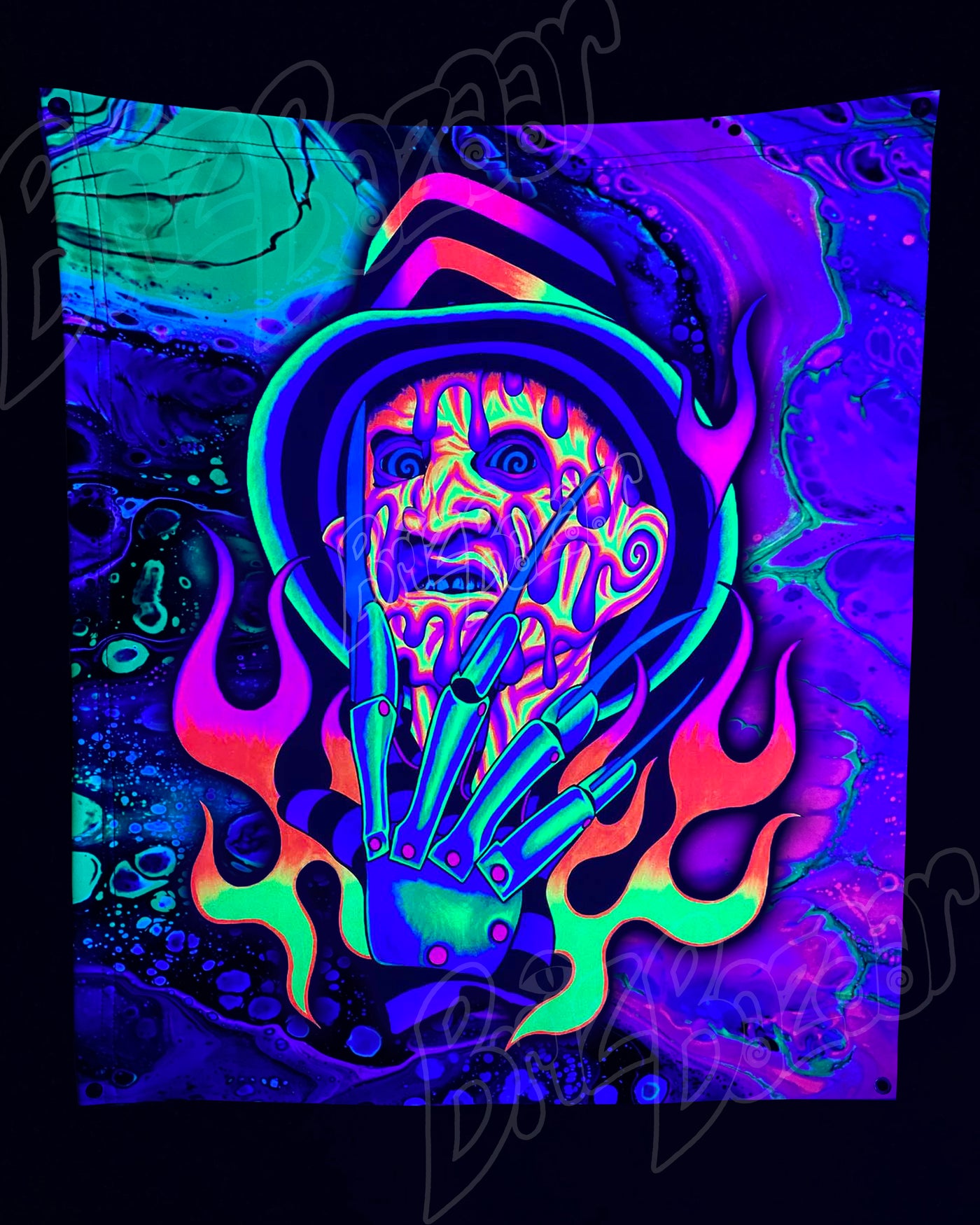Custom Fluid UV Tapestry of Brizmare