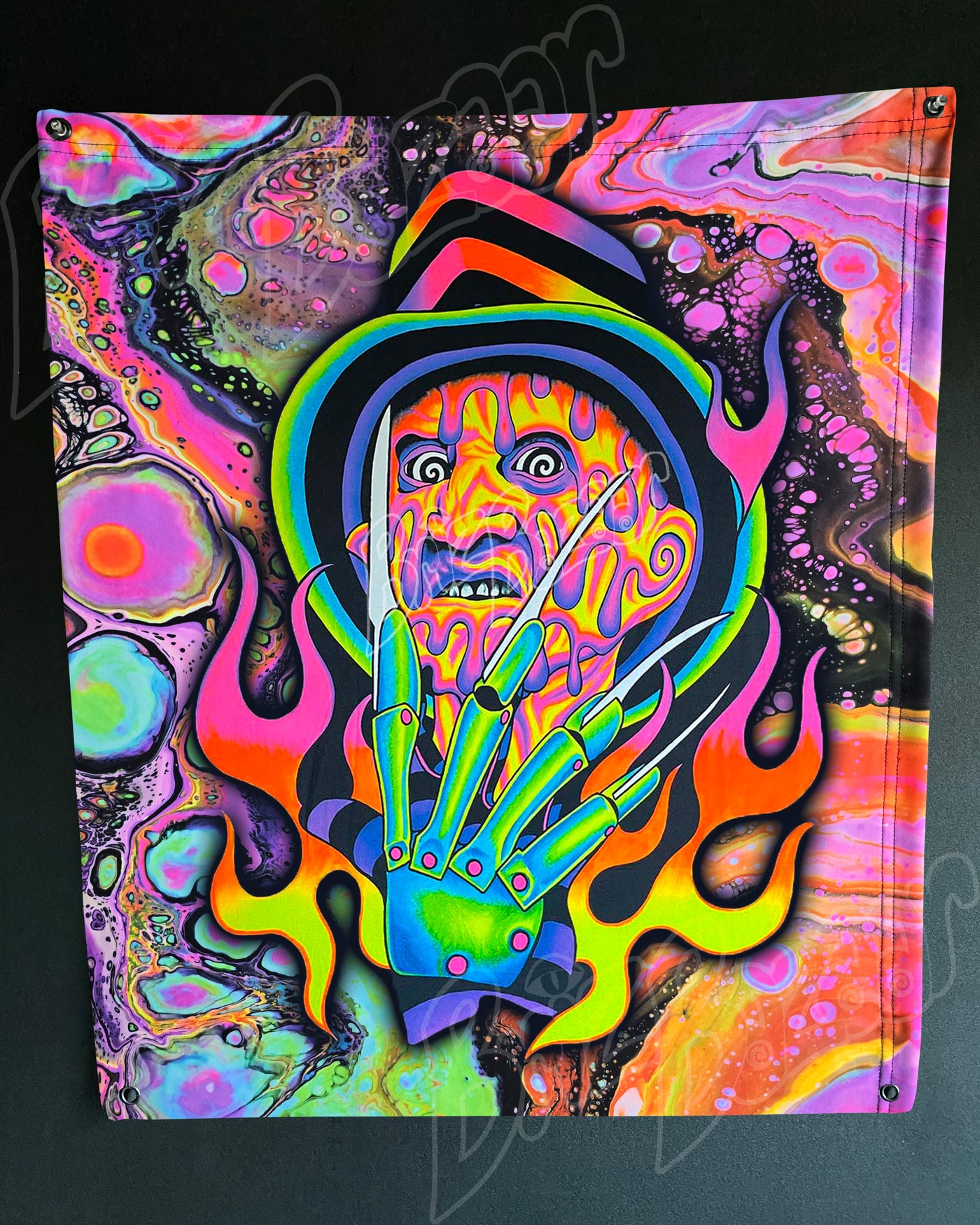 Custom Fluid UV Tapestry of Brizmare