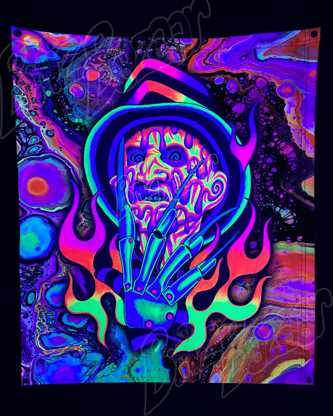 Custom Fluid UV Tapestry of Brizmare