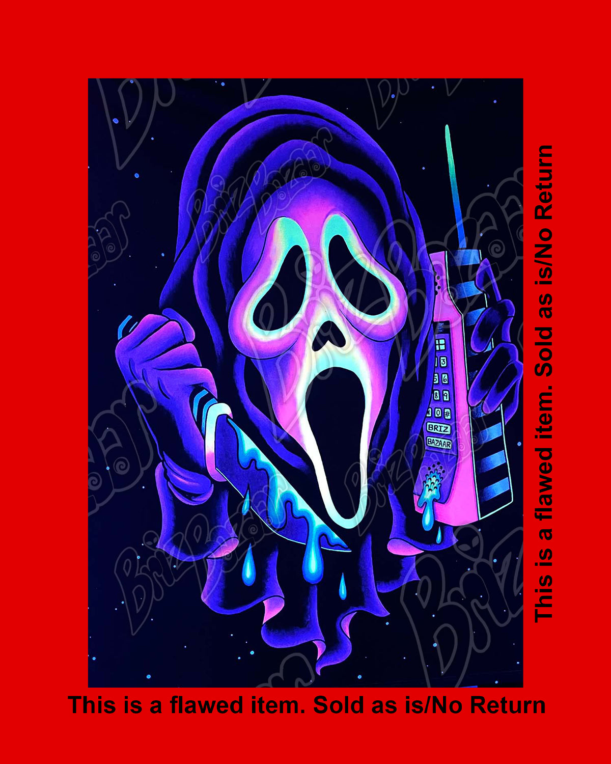 RED TAG UV Tapestry of Ghost Mask