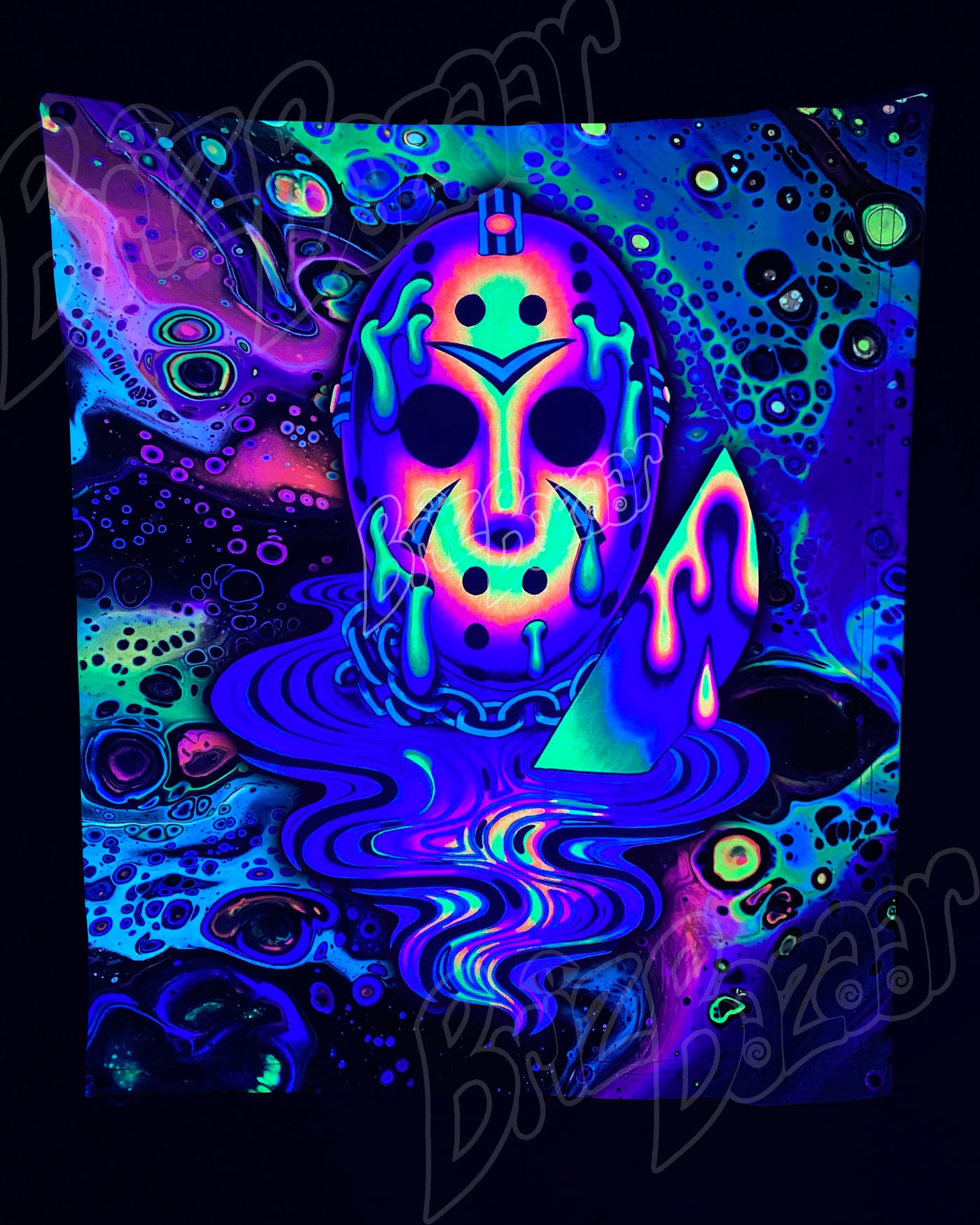 Custom Fluid UV Tapestry of Psyday