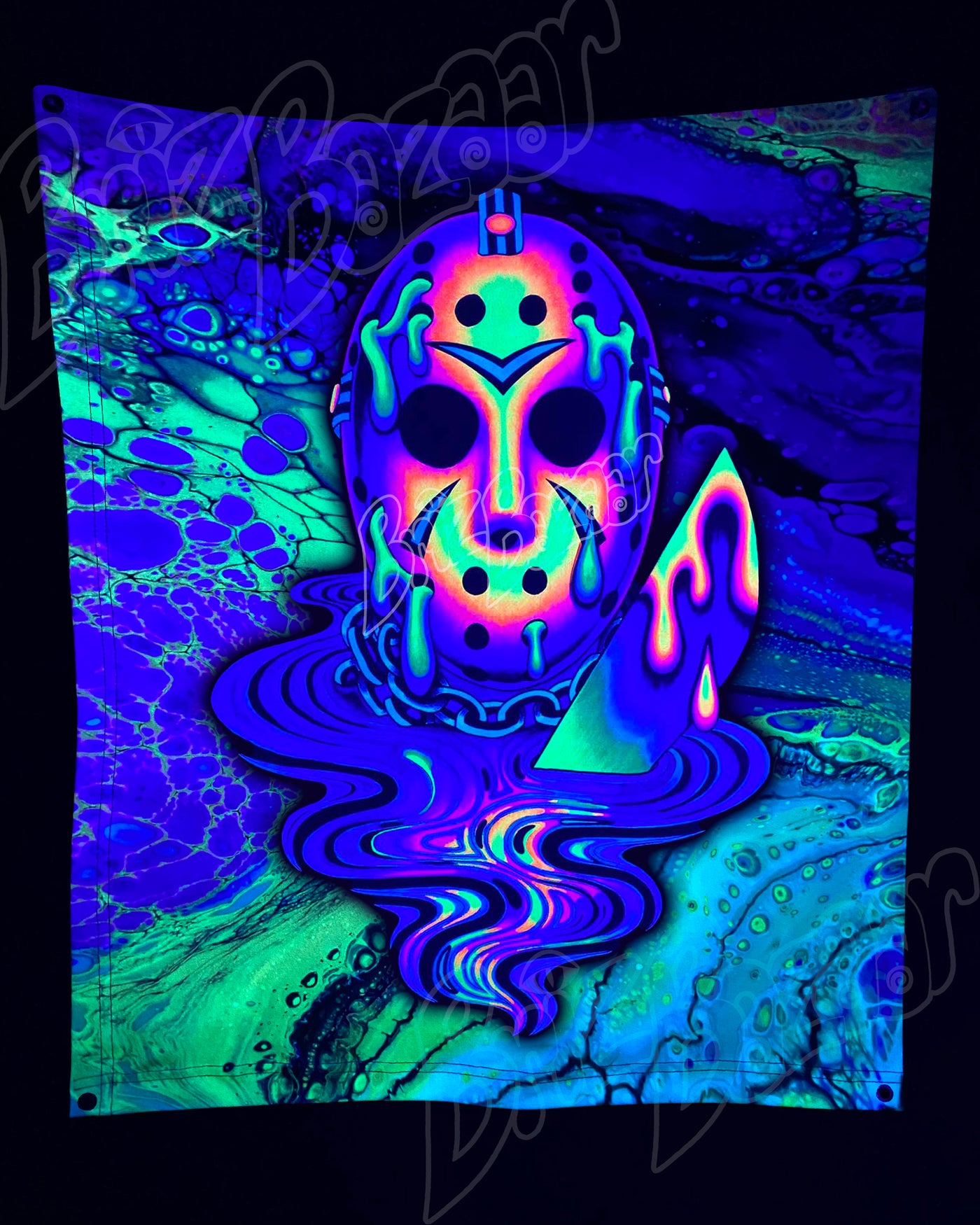Custom Fluid UV Tapestry of Psyday
