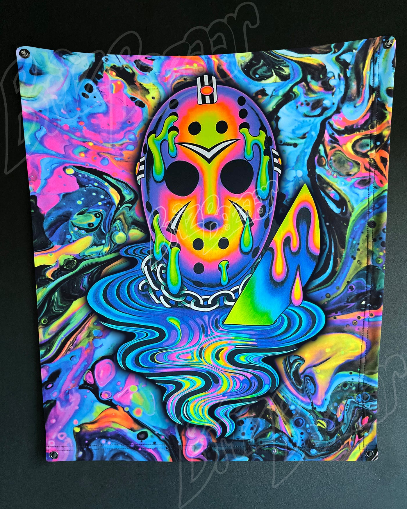 Custom Fluid UV Tapestry of Psyday