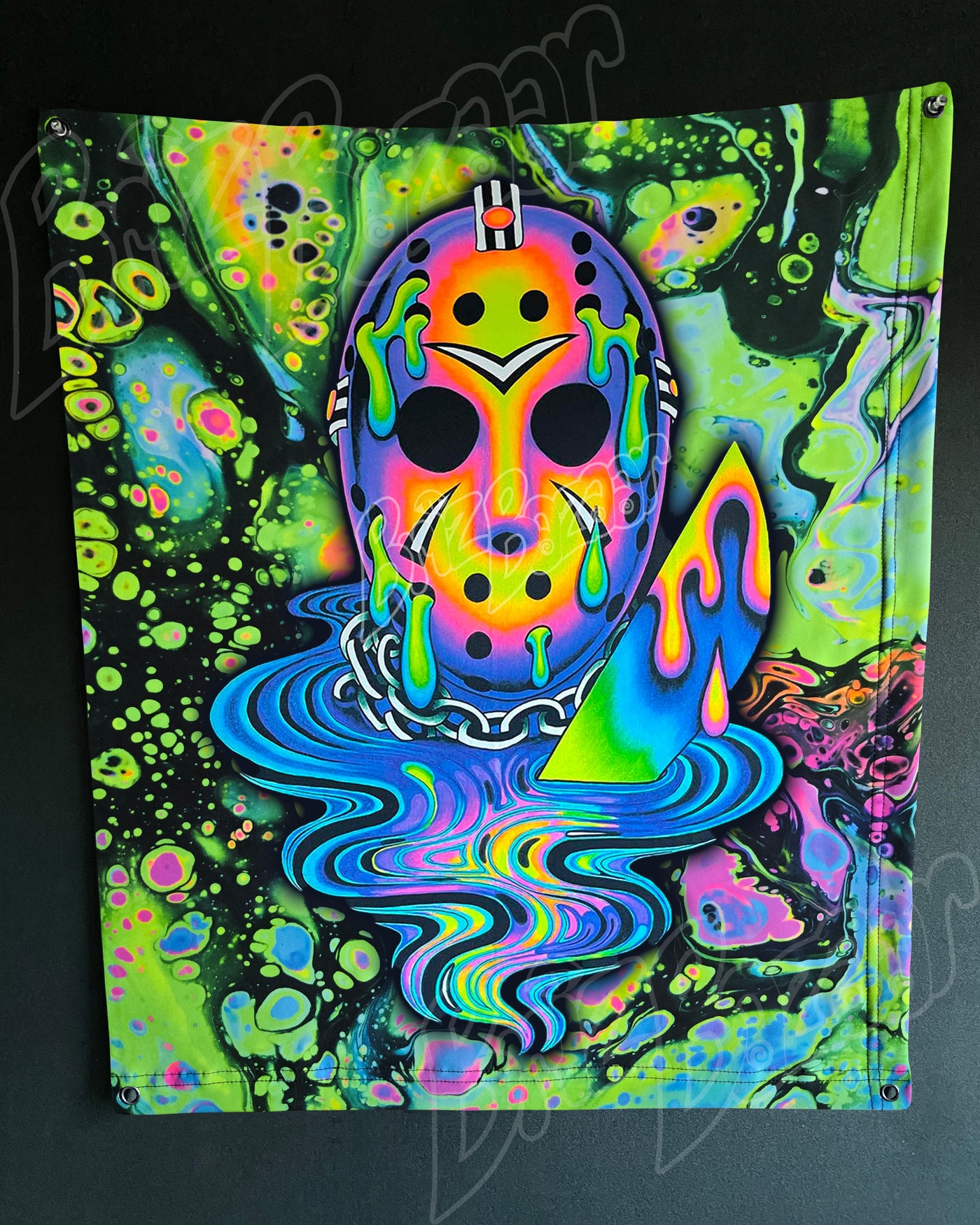 Custom Fluid UV Tapestry of Psyday
