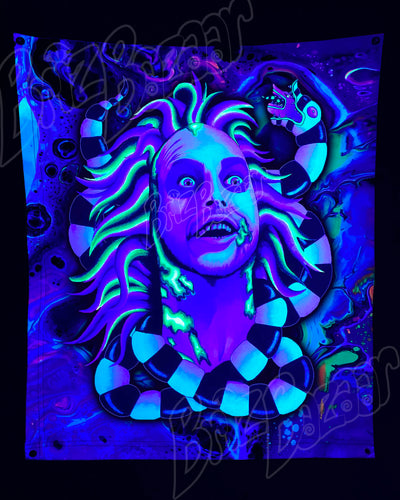 Custom Fluid UV Tapestry of Unusual