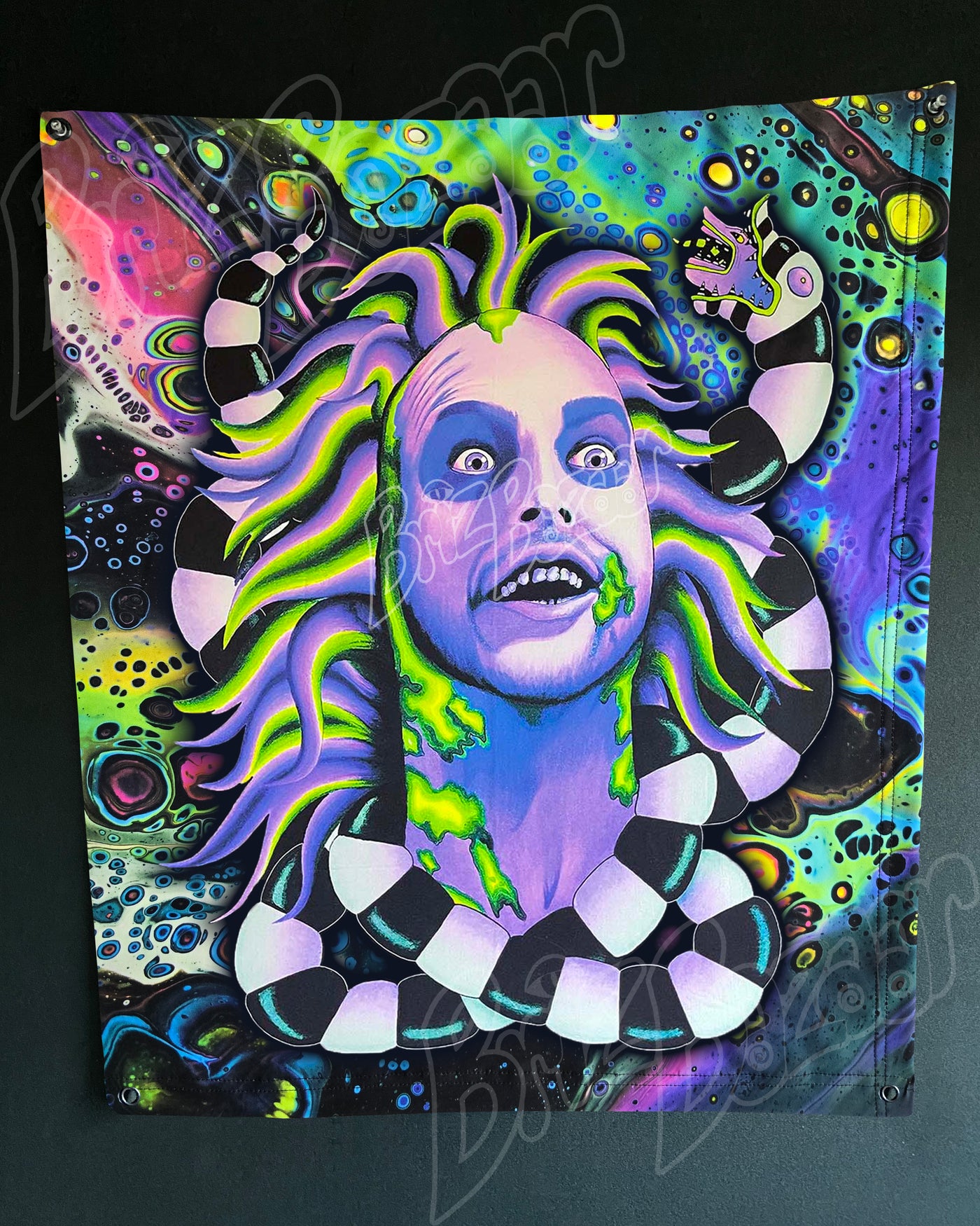 Custom Fluid UV Tapestry of Unusual