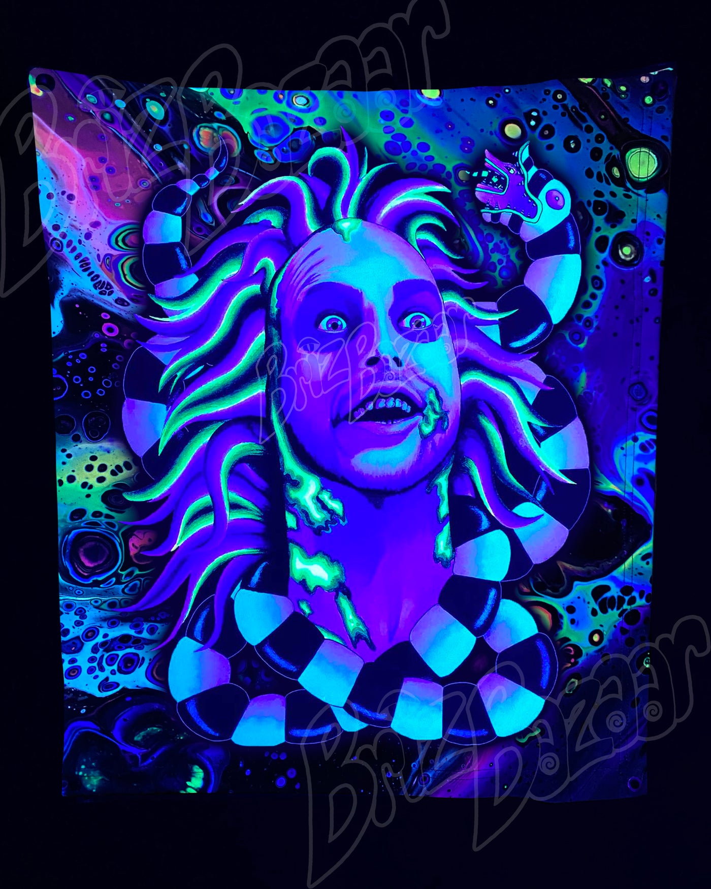 Custom Fluid UV Tapestry of Unusual
