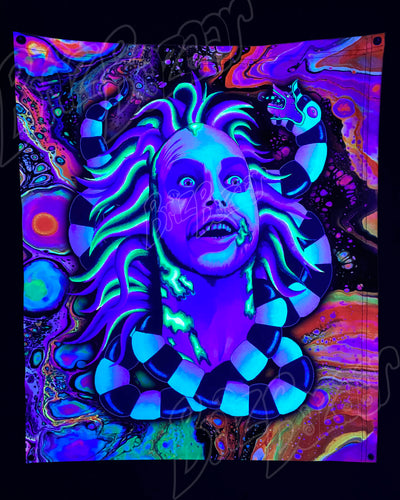Custom Fluid UV Tapestry of Unusual