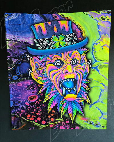 Custom Fluid UV Tapestry of Leprezaar