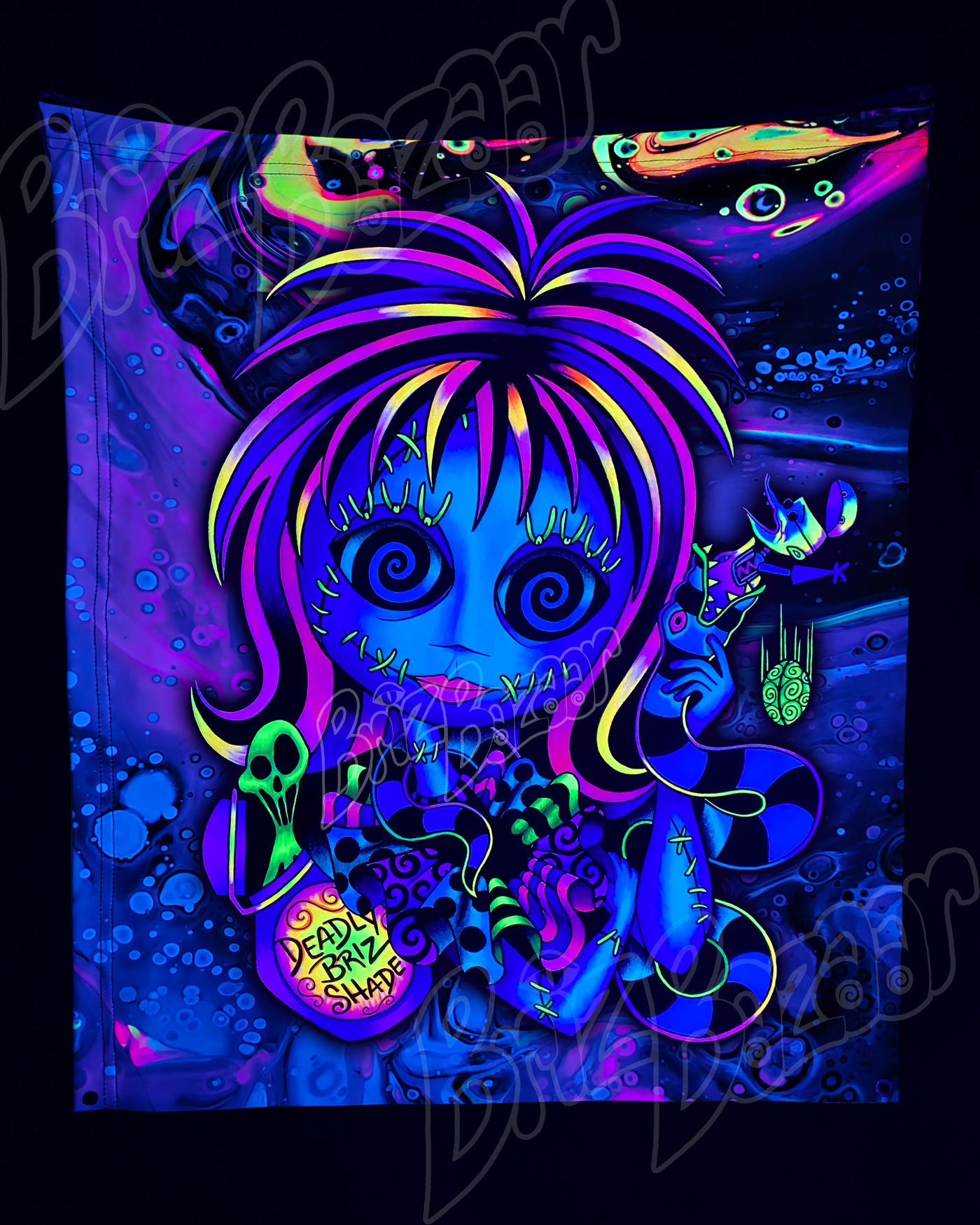 Custom Fluid UV Tapestry of Lydallyia