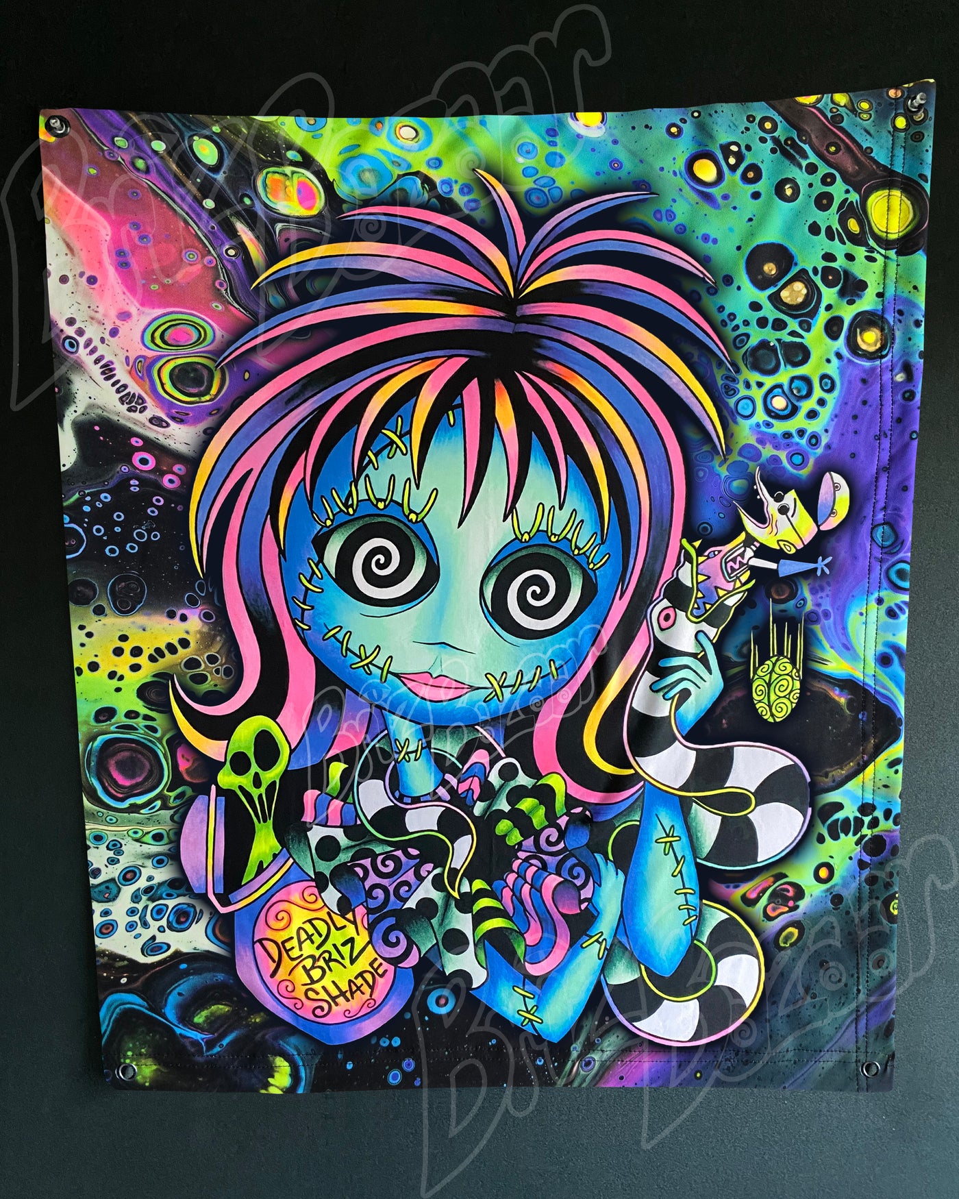 Custom Fluid UV Tapestry of Lydallyia