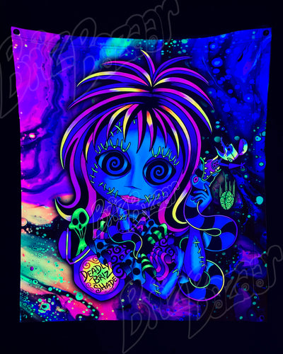 Custom Fluid UV Tapestry of Lydallyia