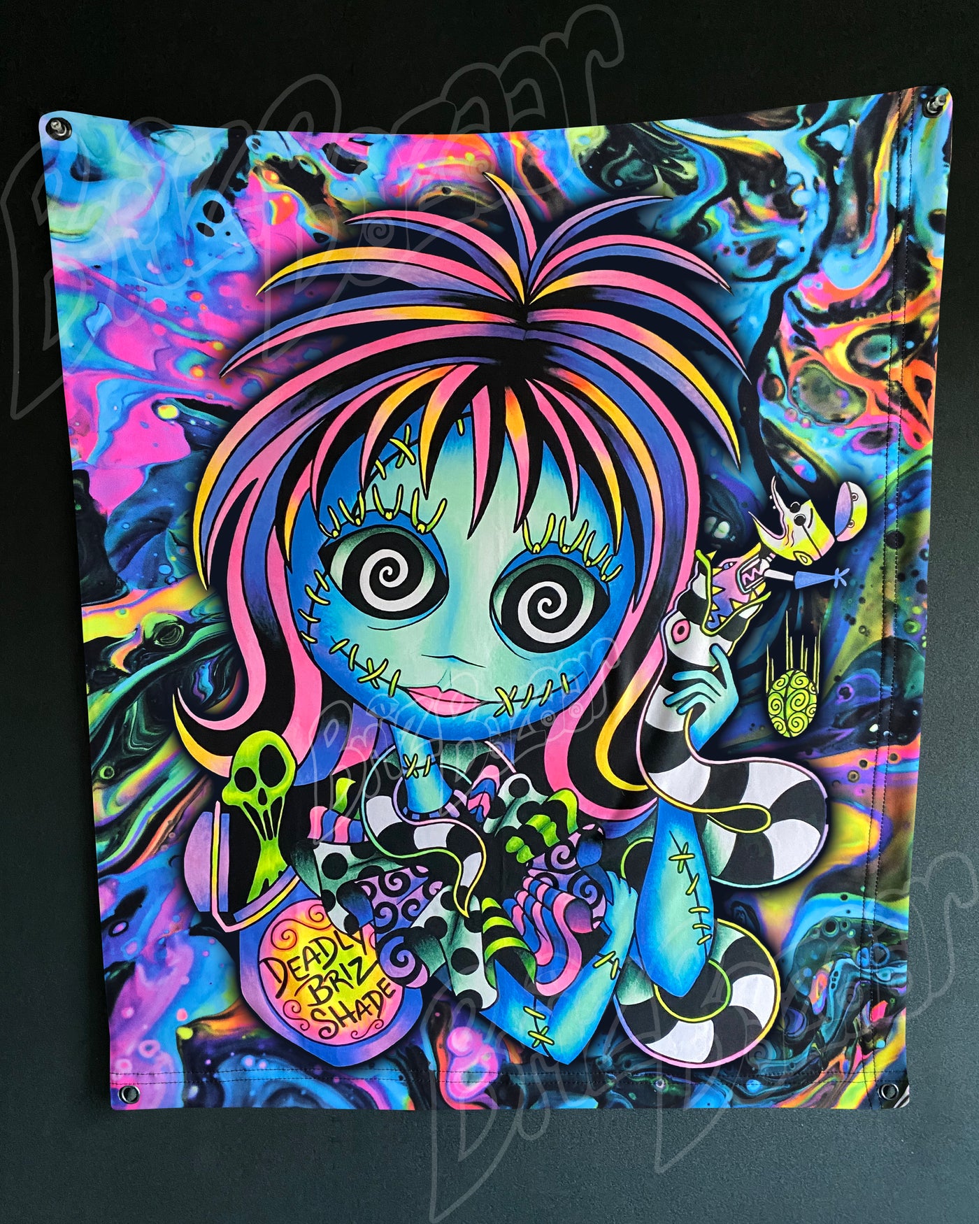 Custom Fluid UV Tapestry of Lydallyia