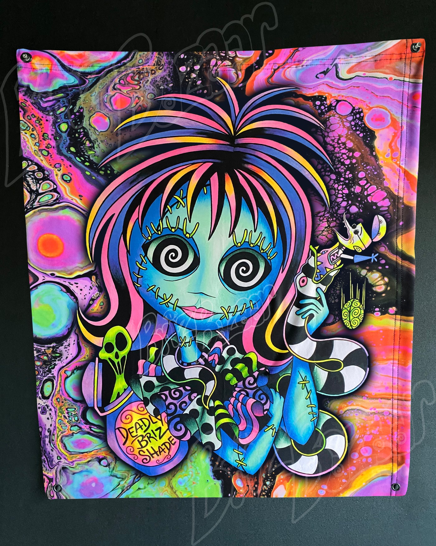 Custom Fluid UV Tapestry of Lydallyia