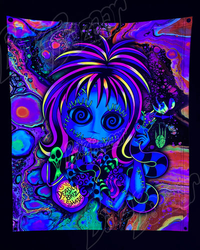 Custom Fluid UV Tapestry of Lydallyia