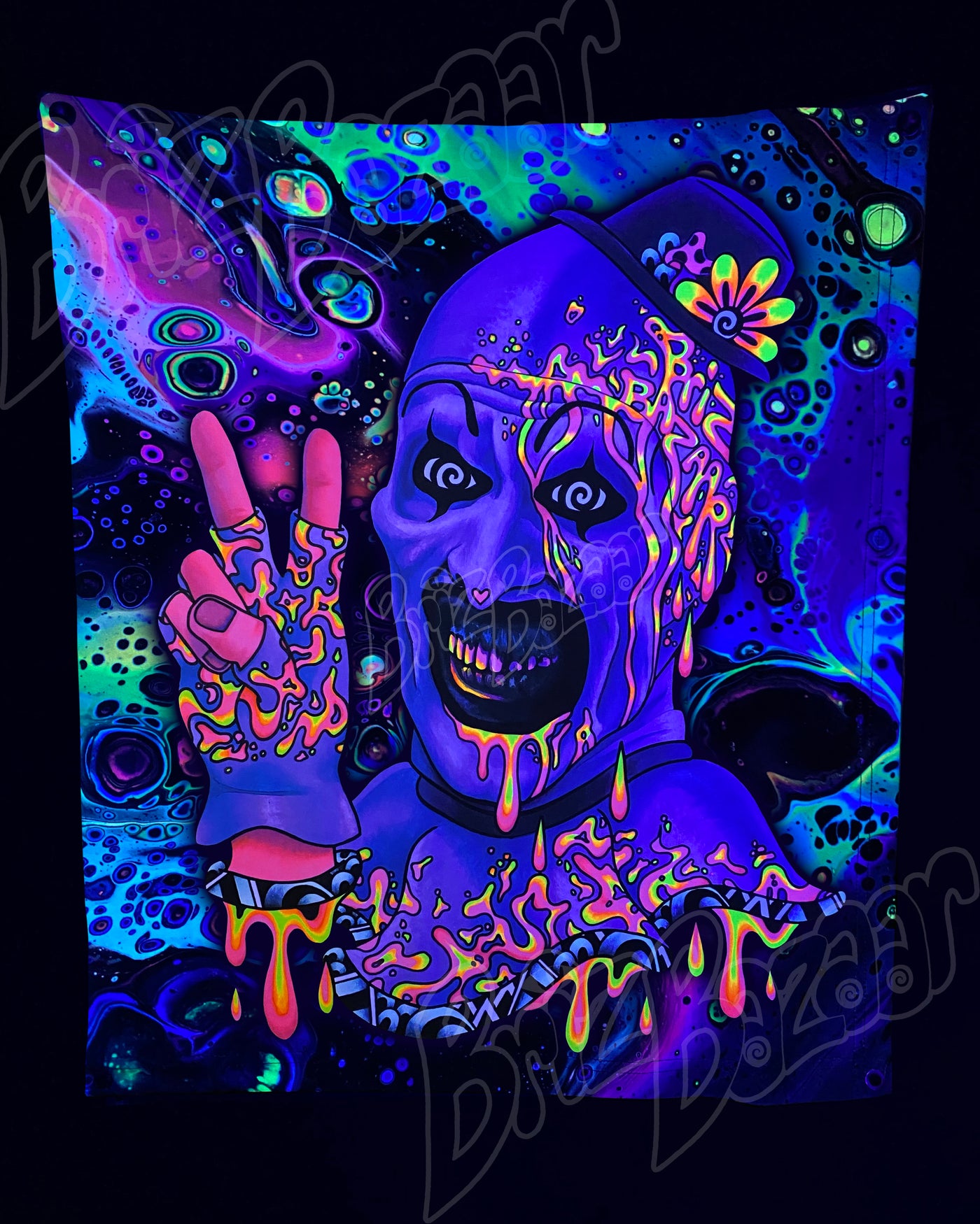 Custom Fluid UV Tapestry of PsyMime