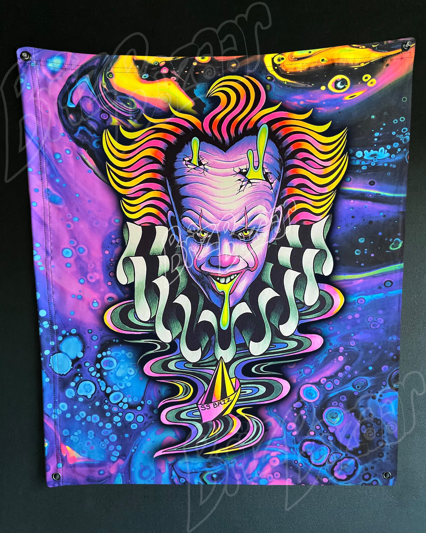 Custom Fluid UV Tapestry of Brizzywize